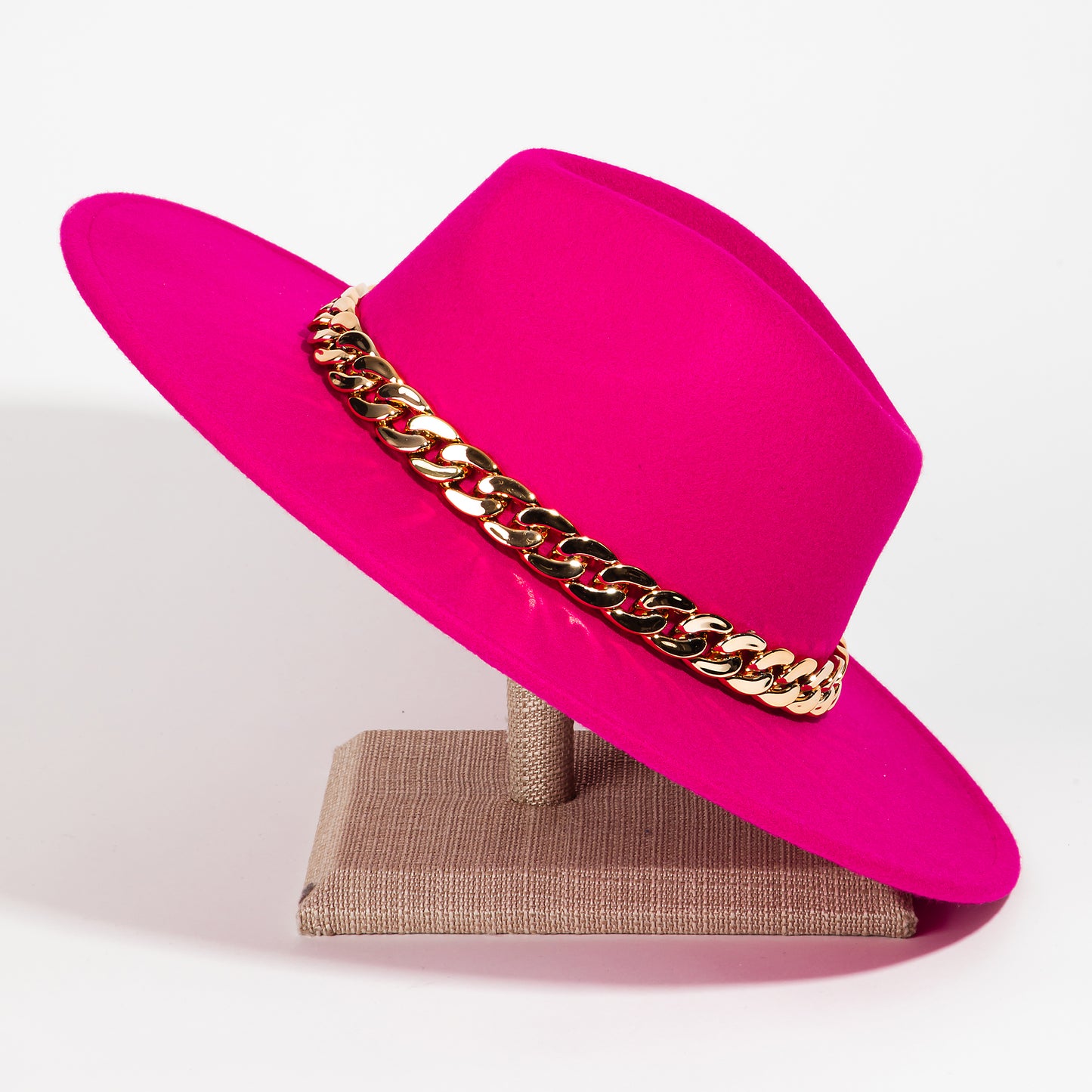 Chain Link Strap Western Fashion Hat