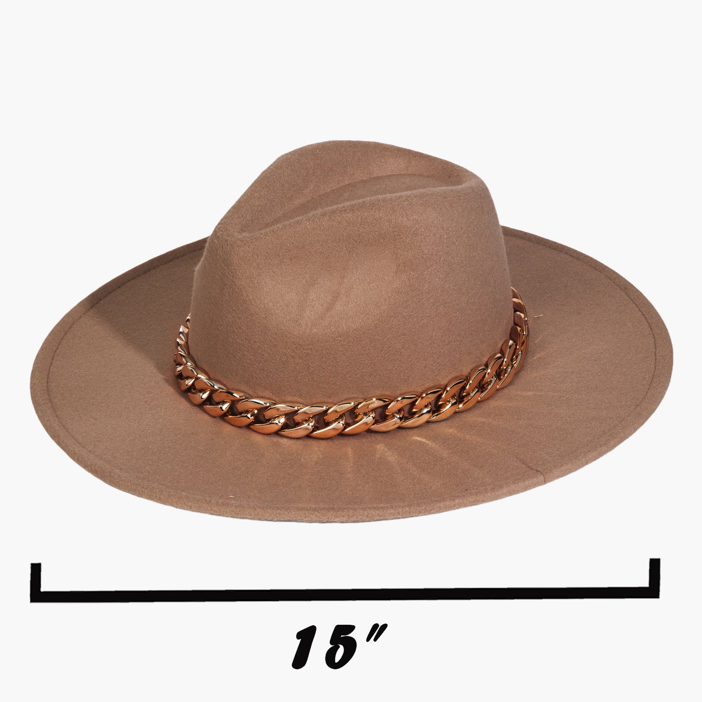Chain Link Strap Western Fashion Hat