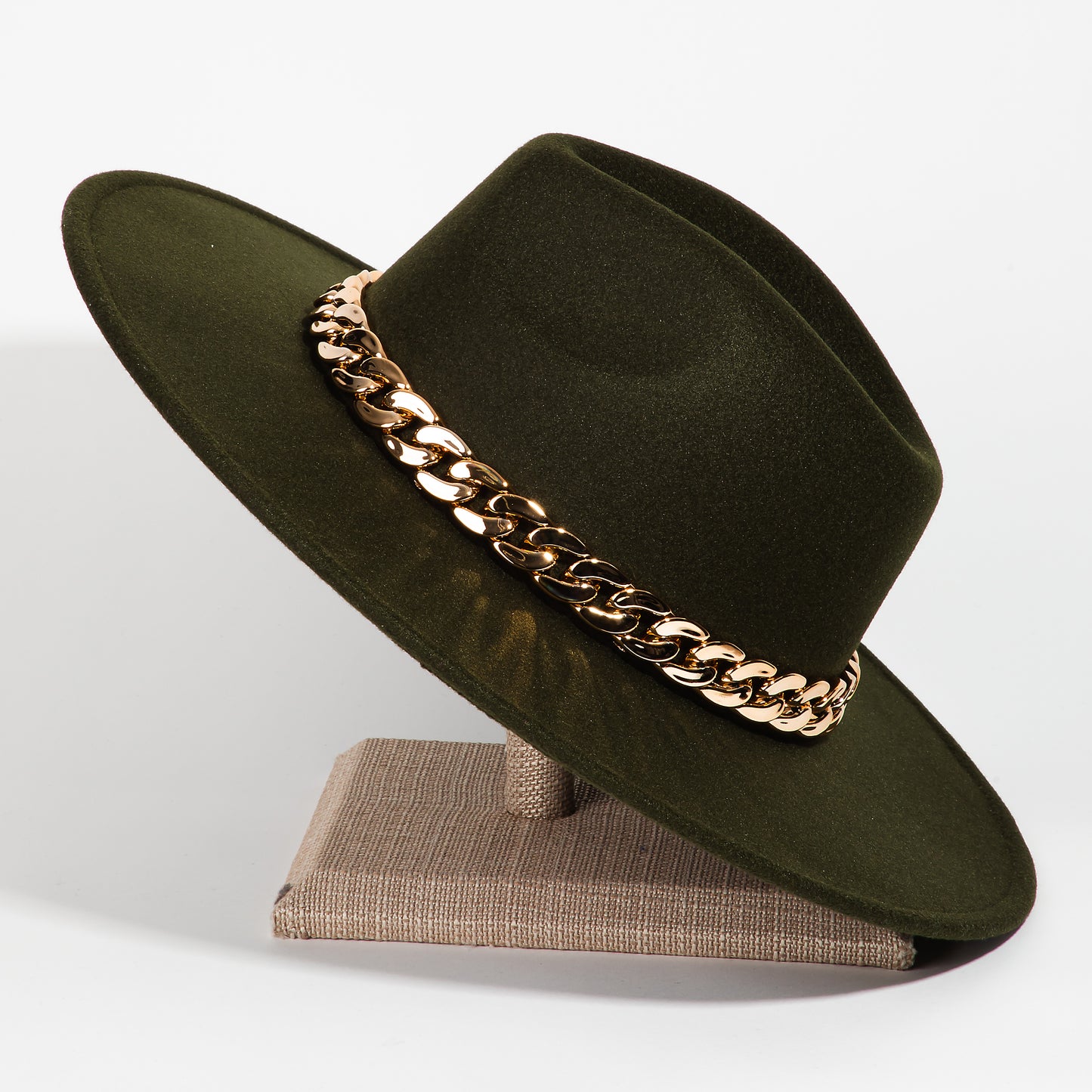Chain Link Strap Western Fashion Hat