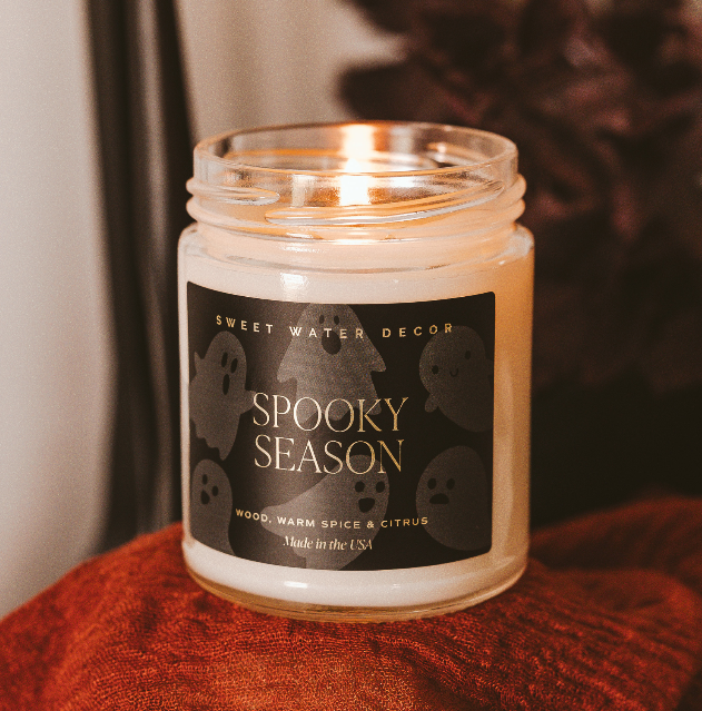 Spooky Season 9 oz Soy Candle - Fall Home Decor, Gifts