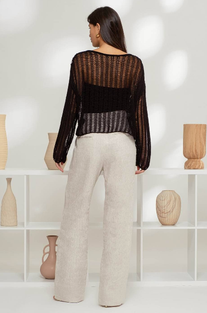 Sheer Crochet Sweater
