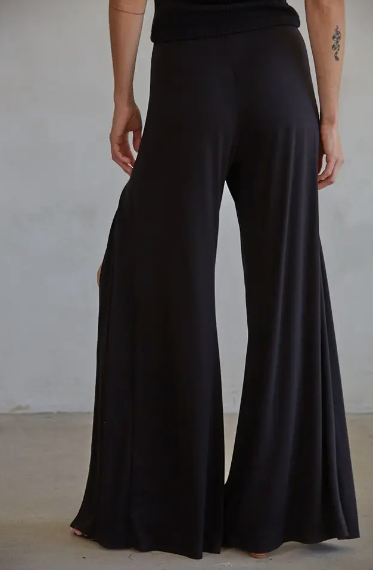 High Waisted Split Wide Leg Pant