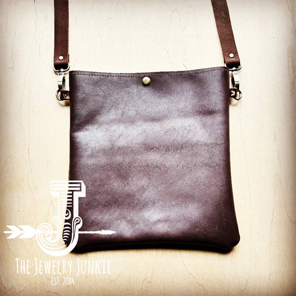 Crossbody Handbag w/ Gilded Navajo Leather