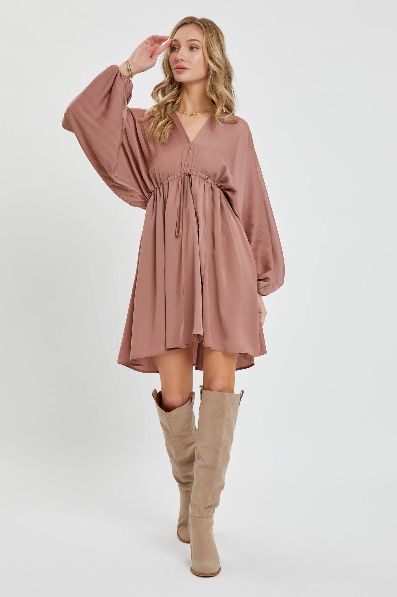 SATIN MINI DRESS