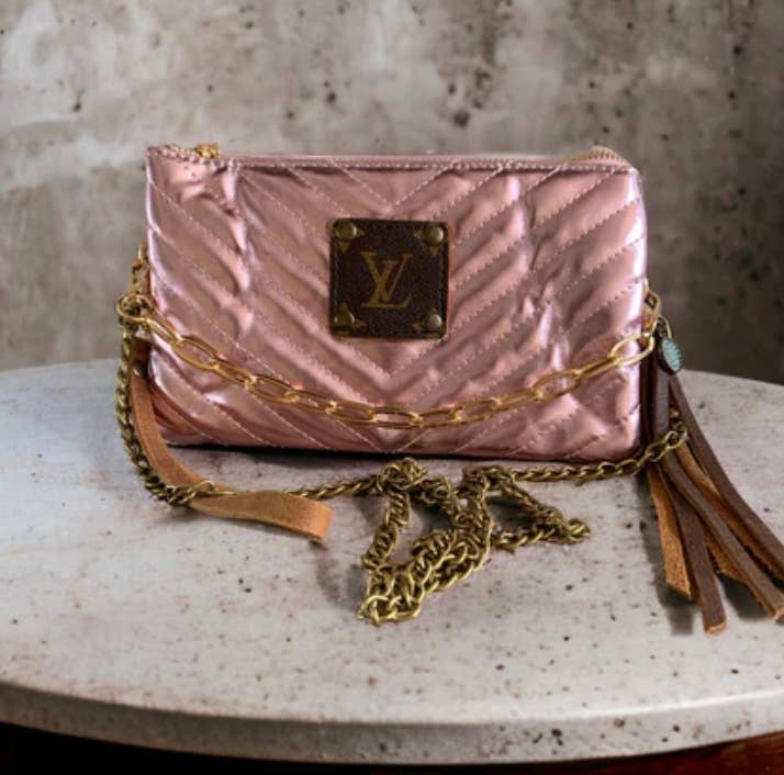 Metallic Rose LV Crossbody