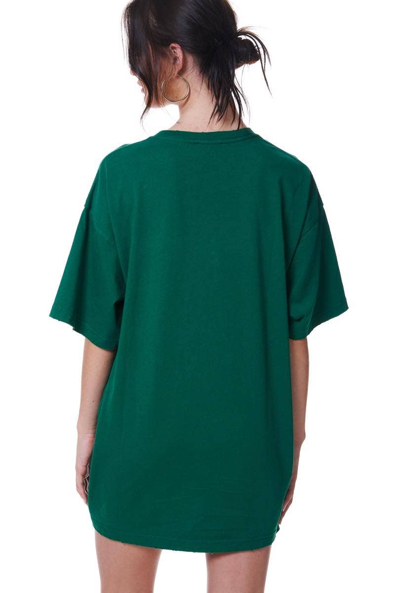 GLITTER' Football Helmets All-Over Graphic S/S Oversized Tee