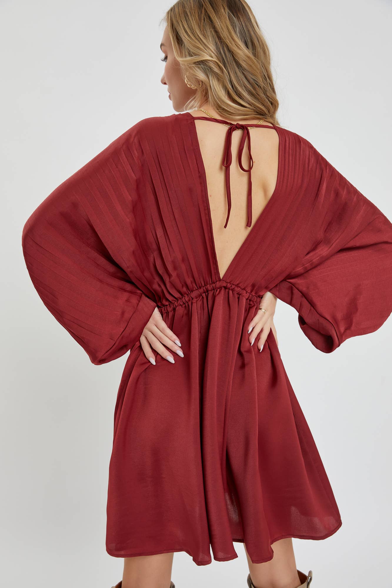 SATIN MINI DRESS