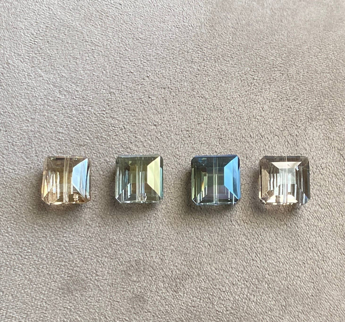 Crystal Earrings Gold Champagne Silver Elegant