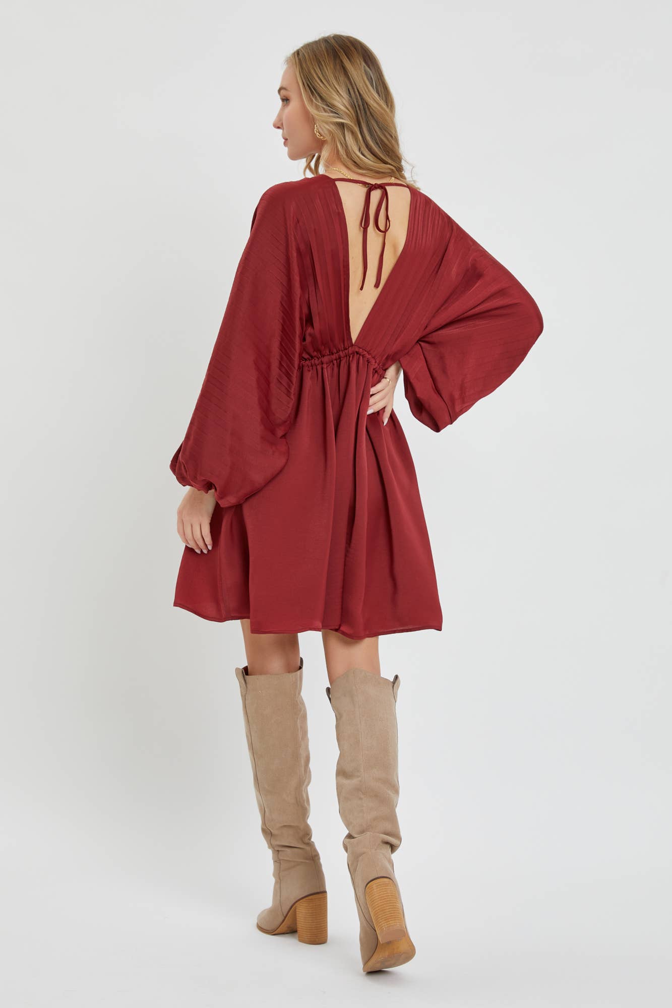SATIN MINI DRESS