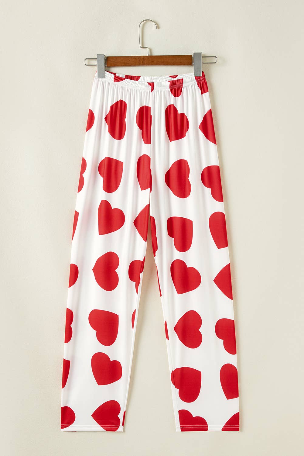 Valentine Ruffled Heart Print Lounge Set