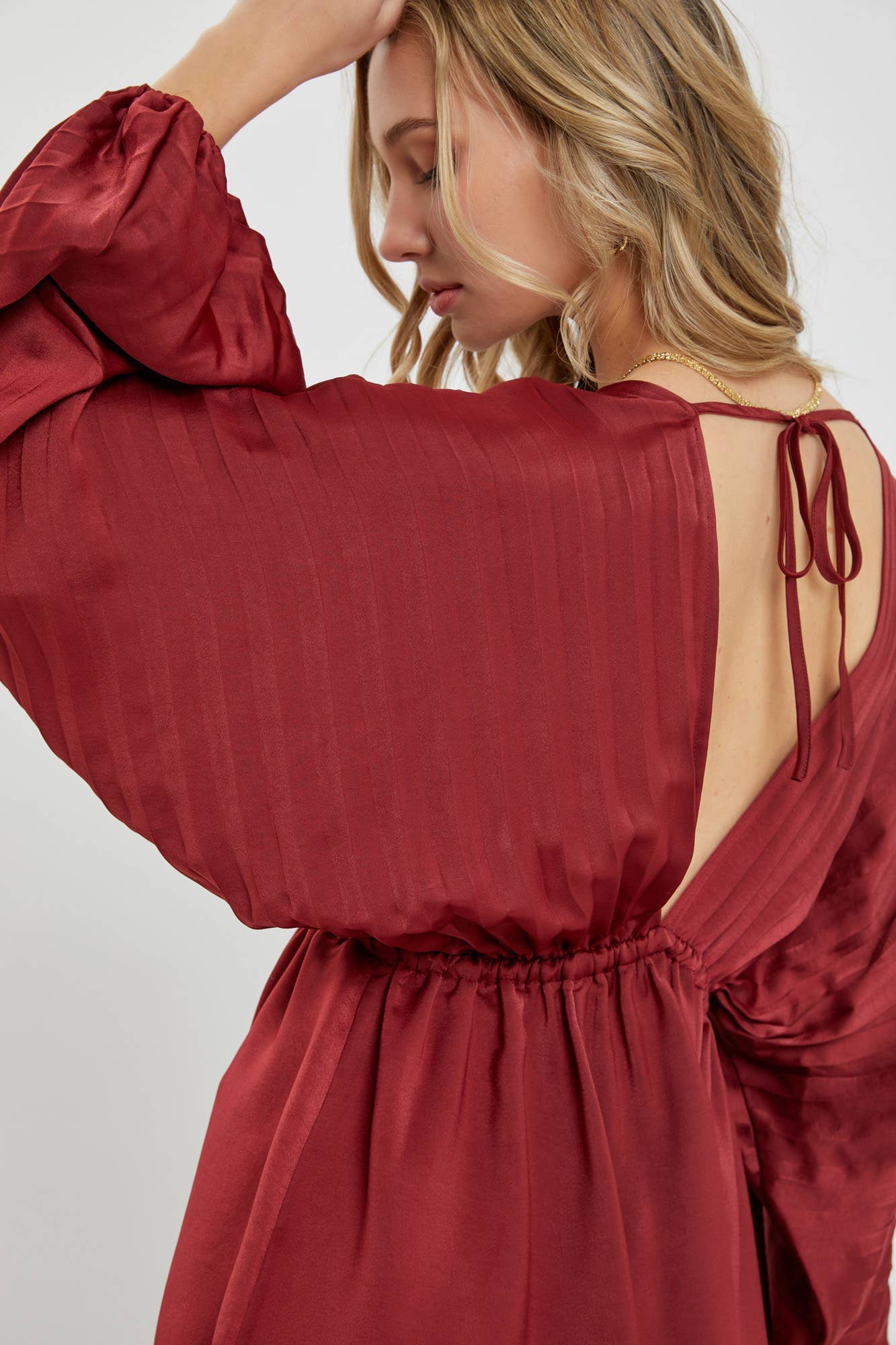 SATIN MINI DRESS