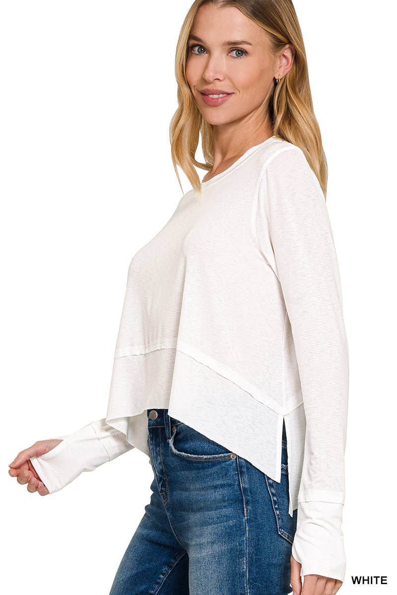 Side Slit Cabernet Top