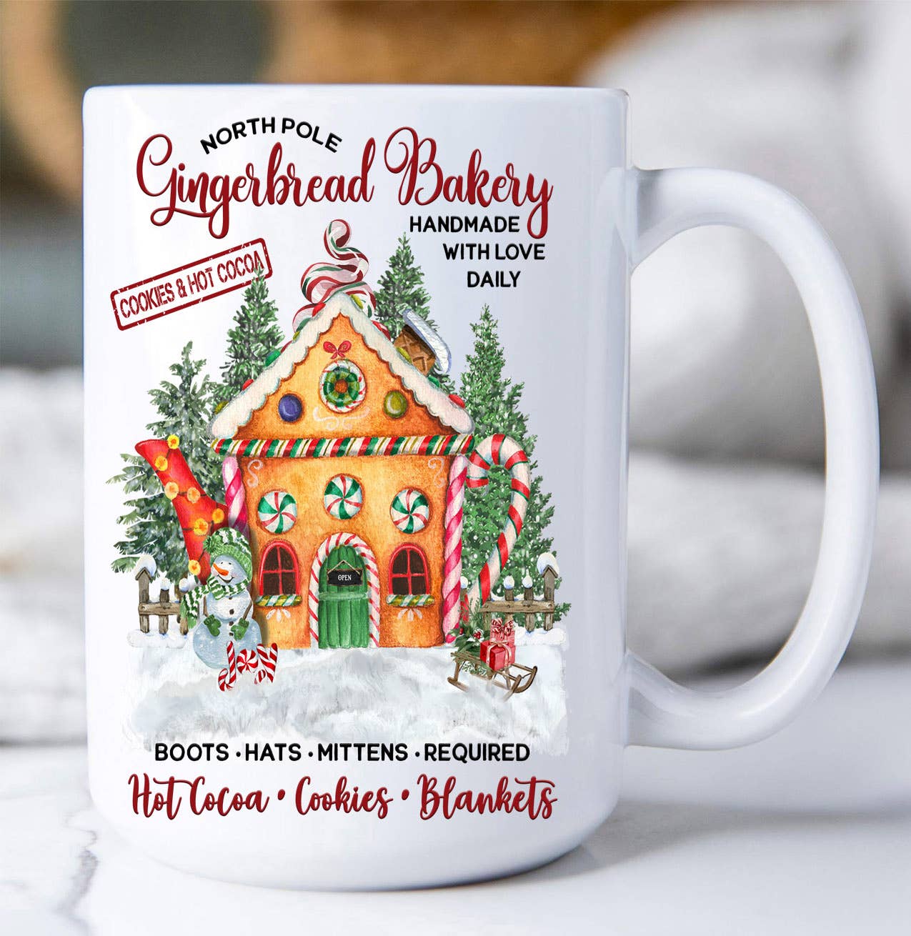 Christmas Gingerbread House Bakery Coffee Mug