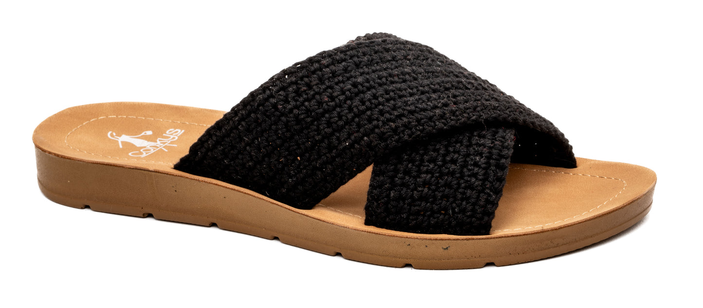 Corkys Dig It Black Slides