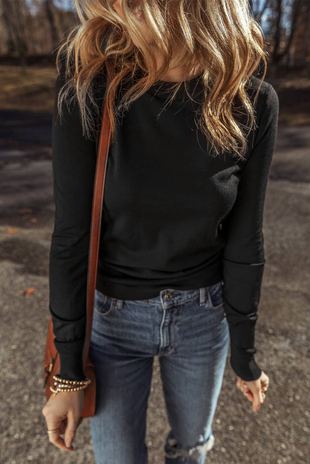 Solid Color Slim Fit Light Sweater
