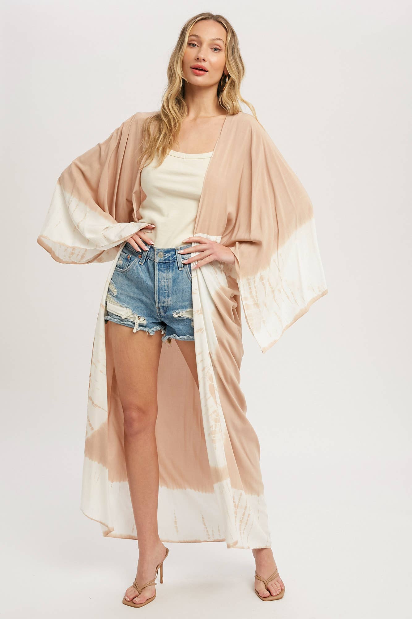 TIE DYE MAXI KIMONO