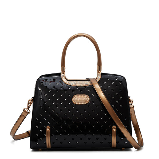 Brangio Italy Patent Handbag