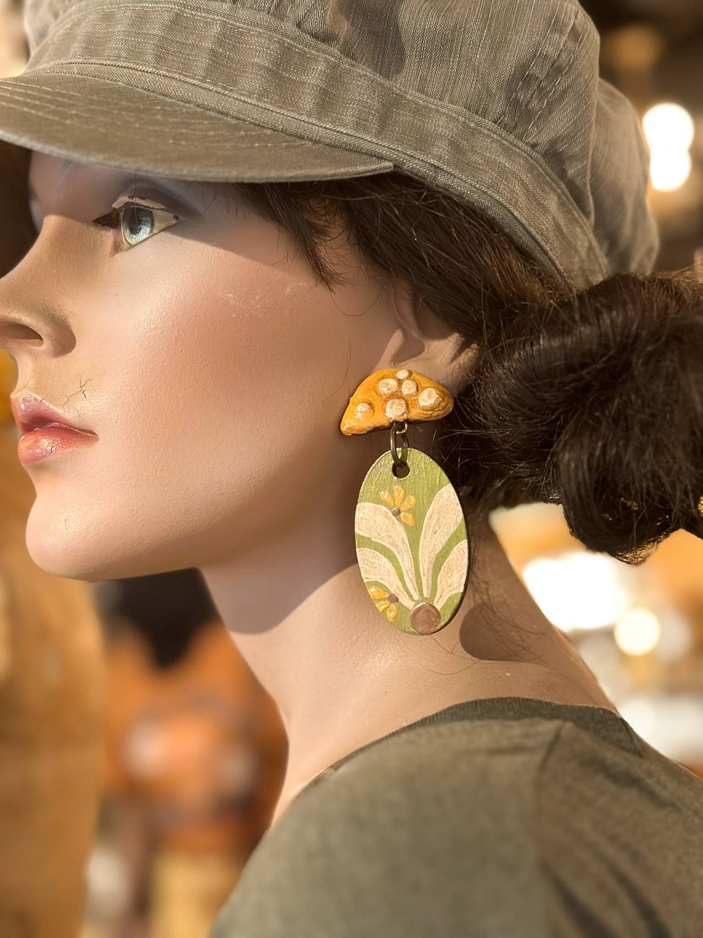 Mushroom & Daisy Earrings