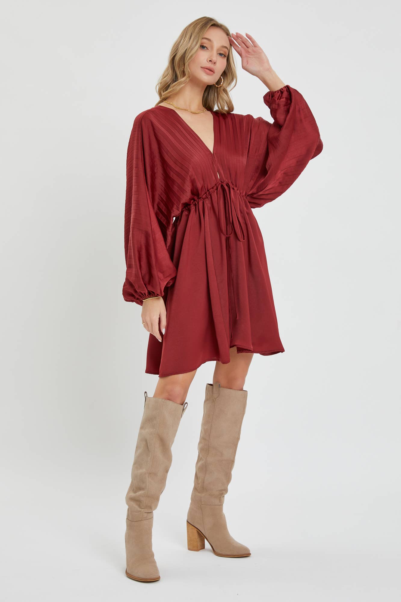SATIN MINI DRESS