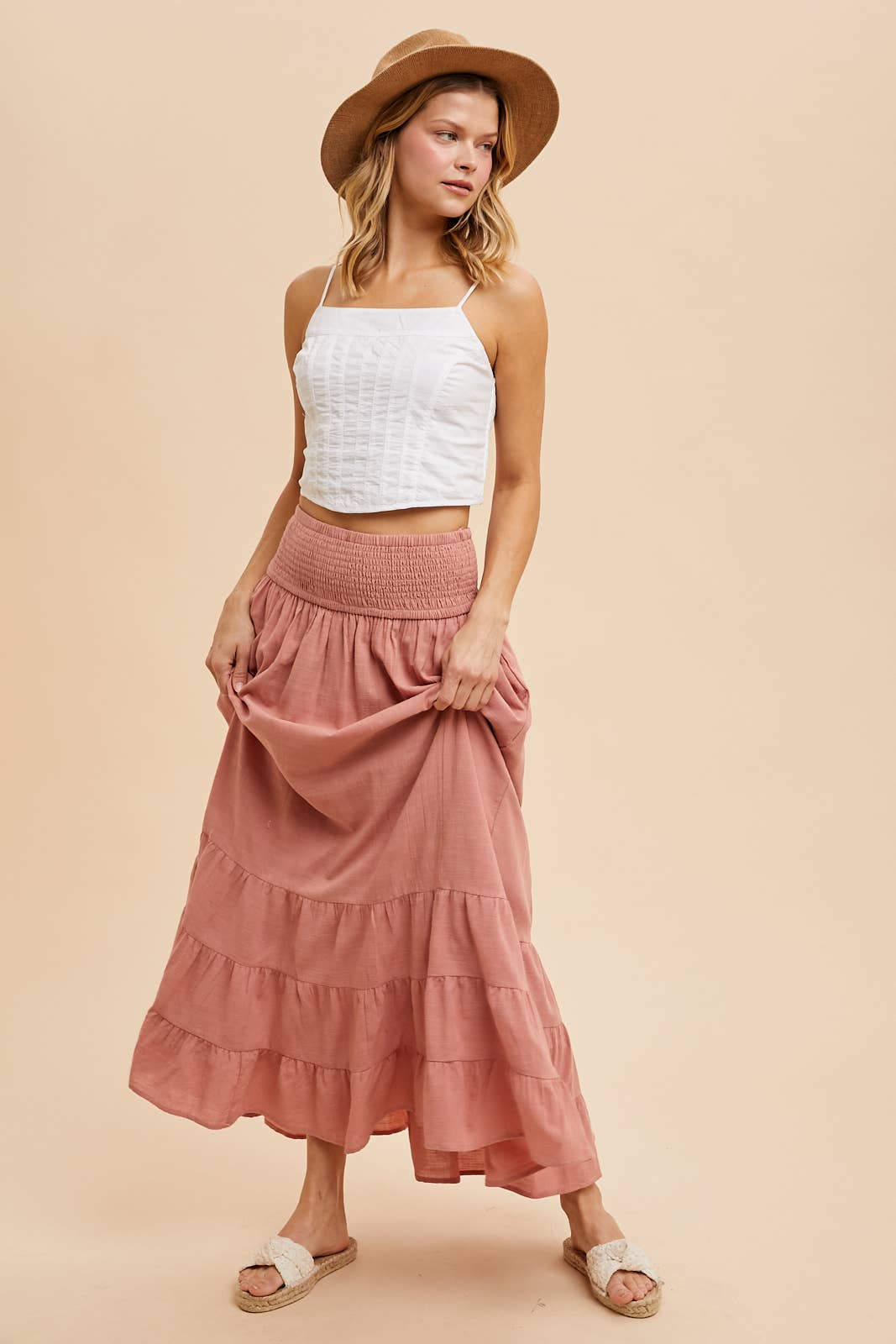 Desert Rose Ruffled Skirt