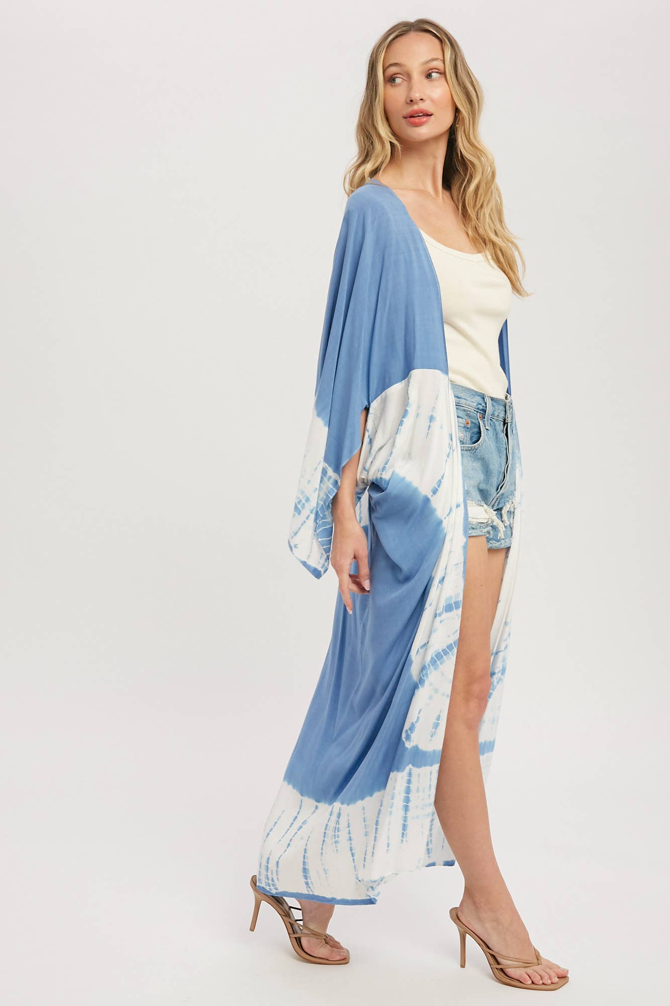 TIE DYE MAXI KIMONO
