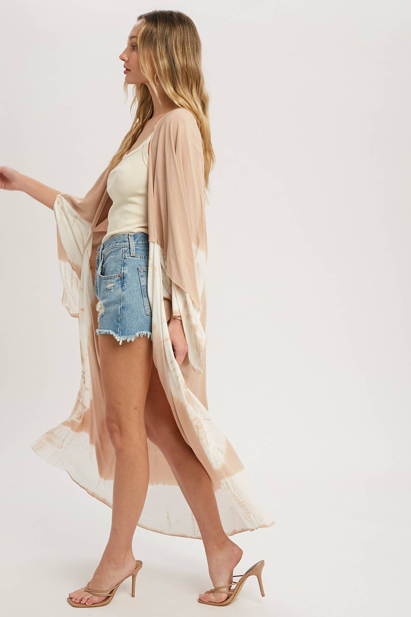TIE DYE MAXI KIMONO