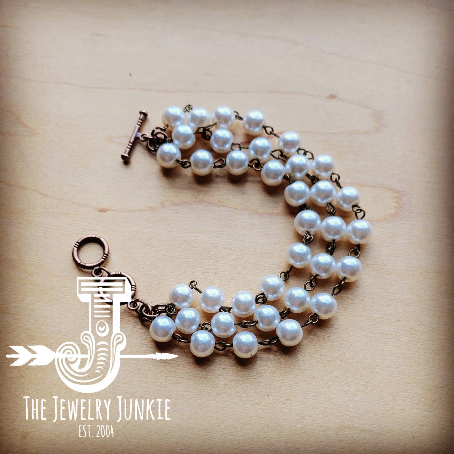 Pearl Triple Strand Bracelet