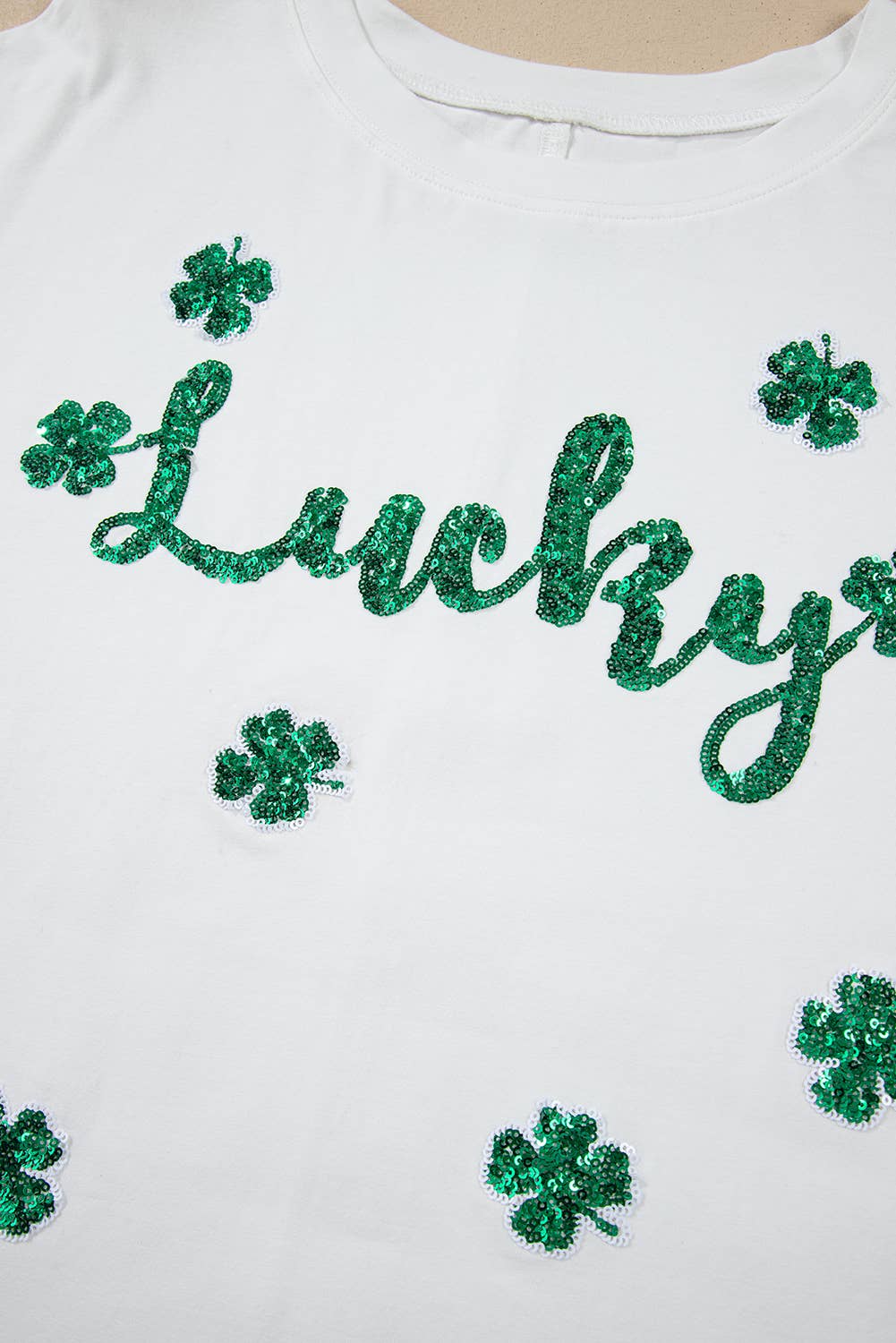 Lucky Clover Sequin T-shirt
