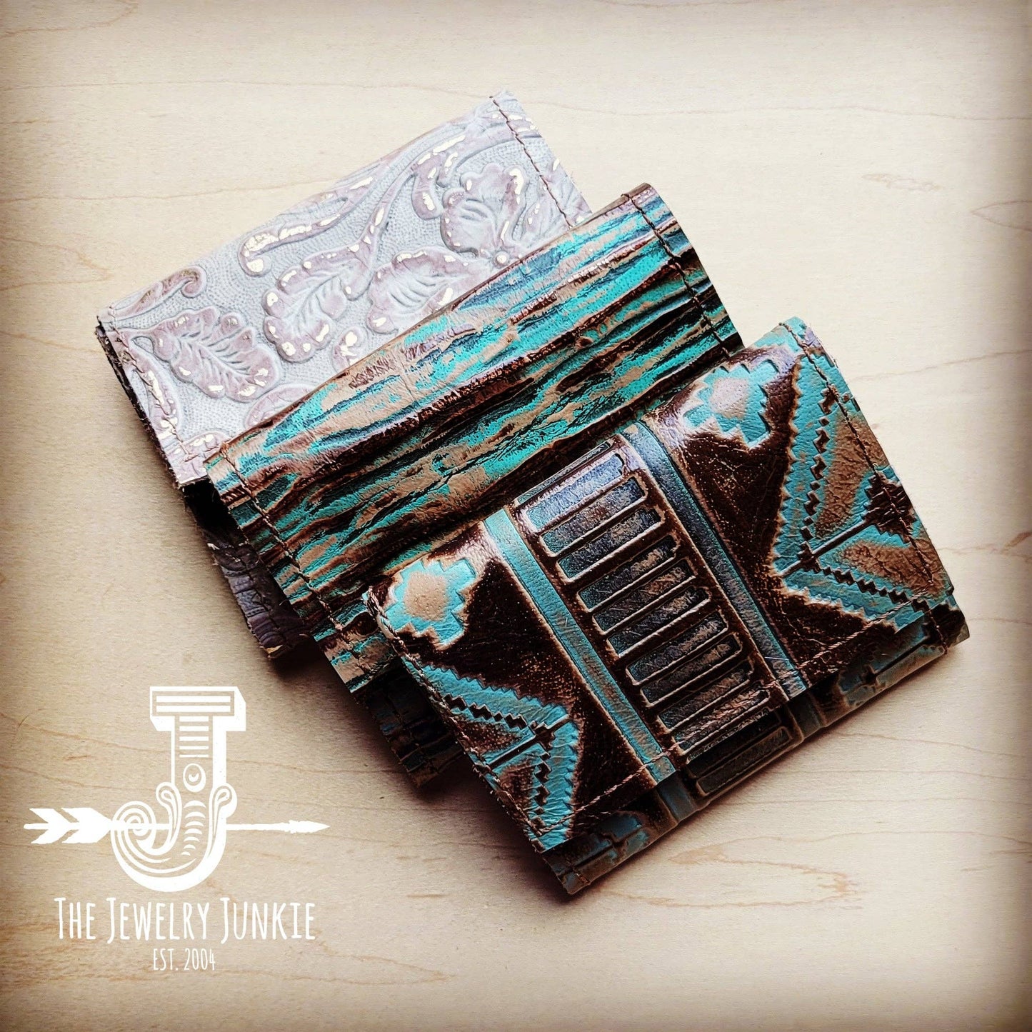Metallic Cowhide Leather Wallet