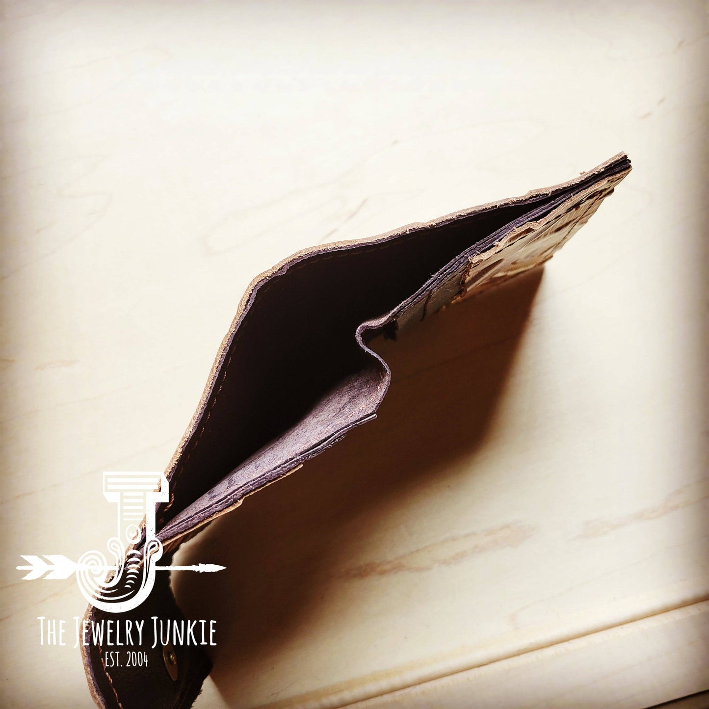 Metallic Cowhide Leather Wallet