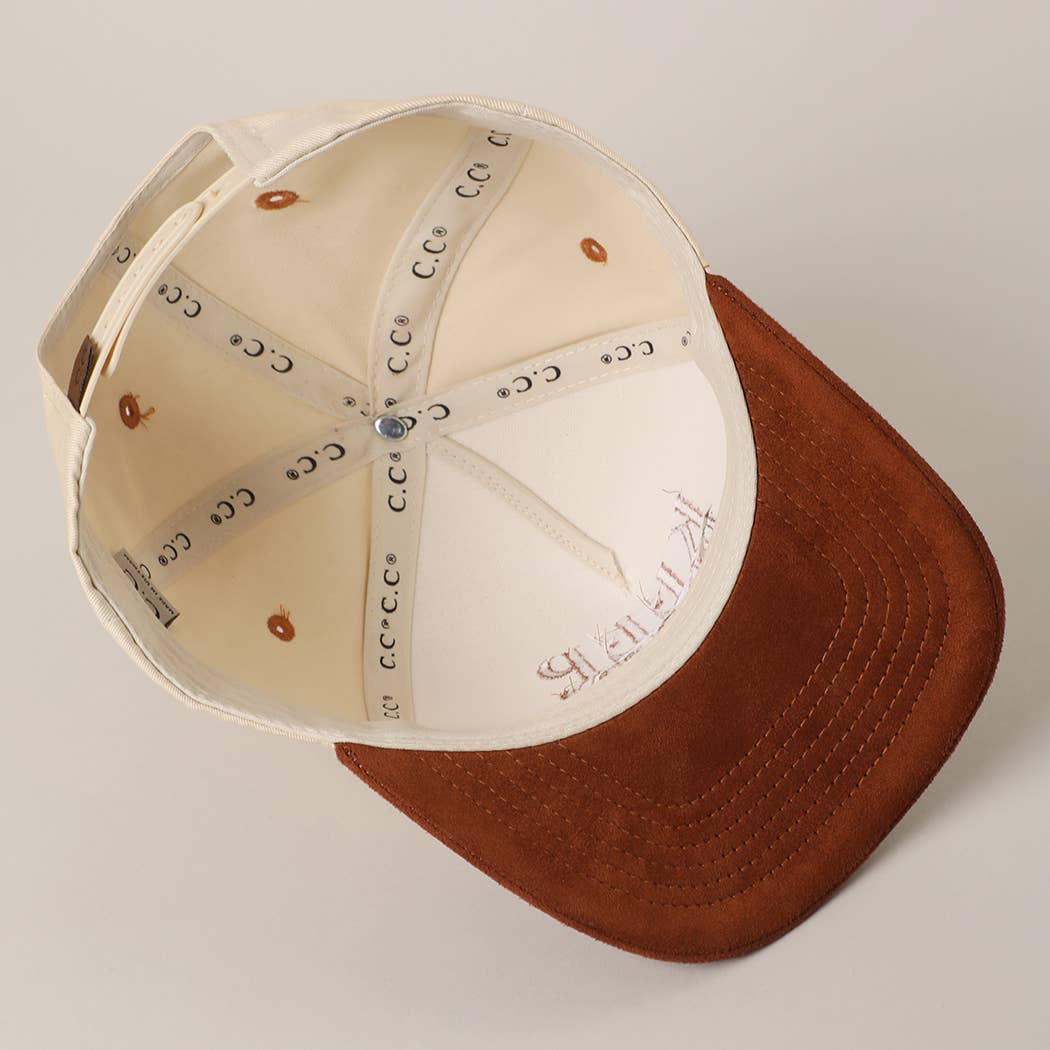 Keep Prayin' Suede Hat Cinnamon