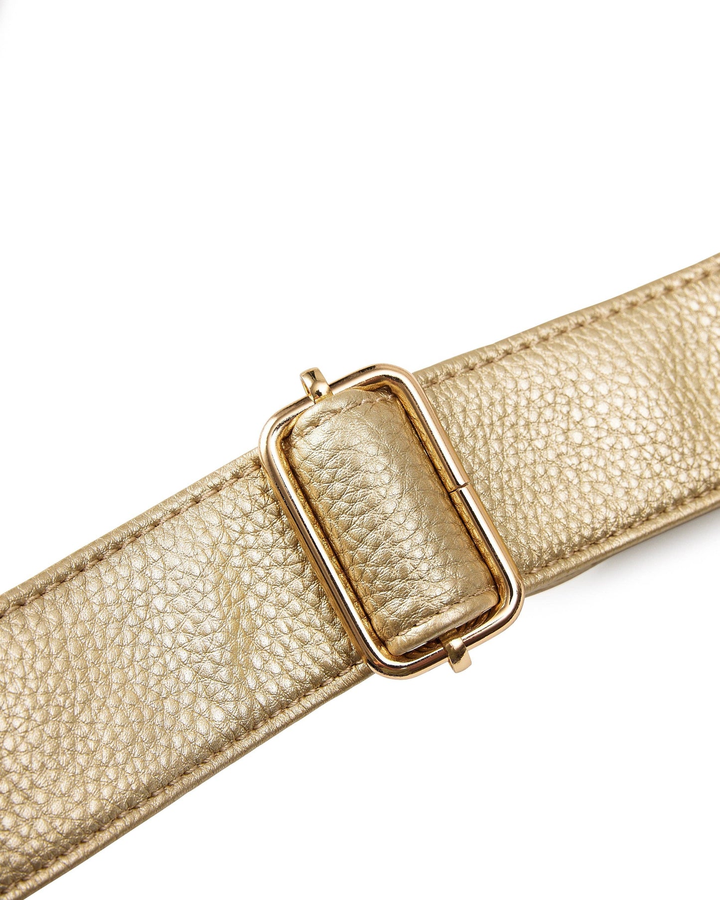 On The Go Clear Gold Belt Bag