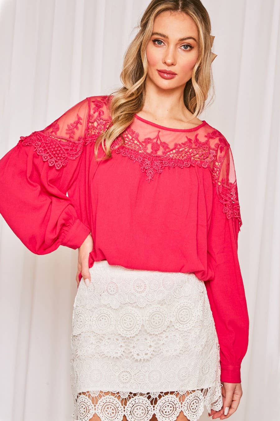 Lace Off White Crochet Mini Skirt