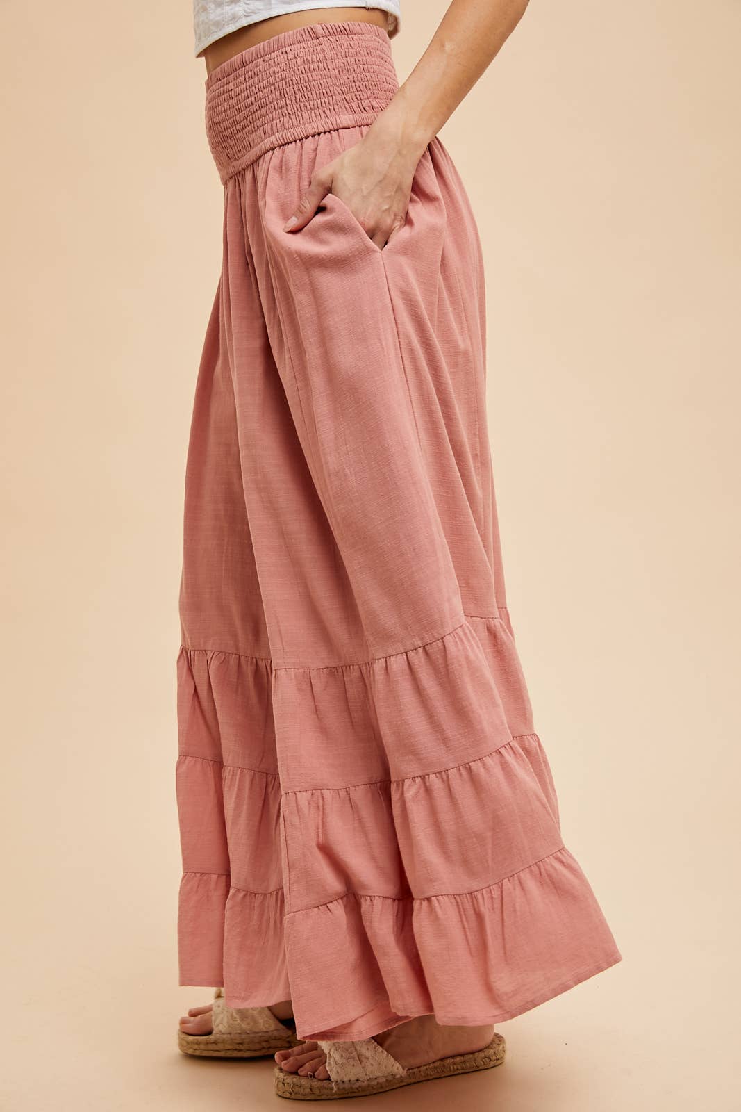 Desert Rose Ruffled Skirt