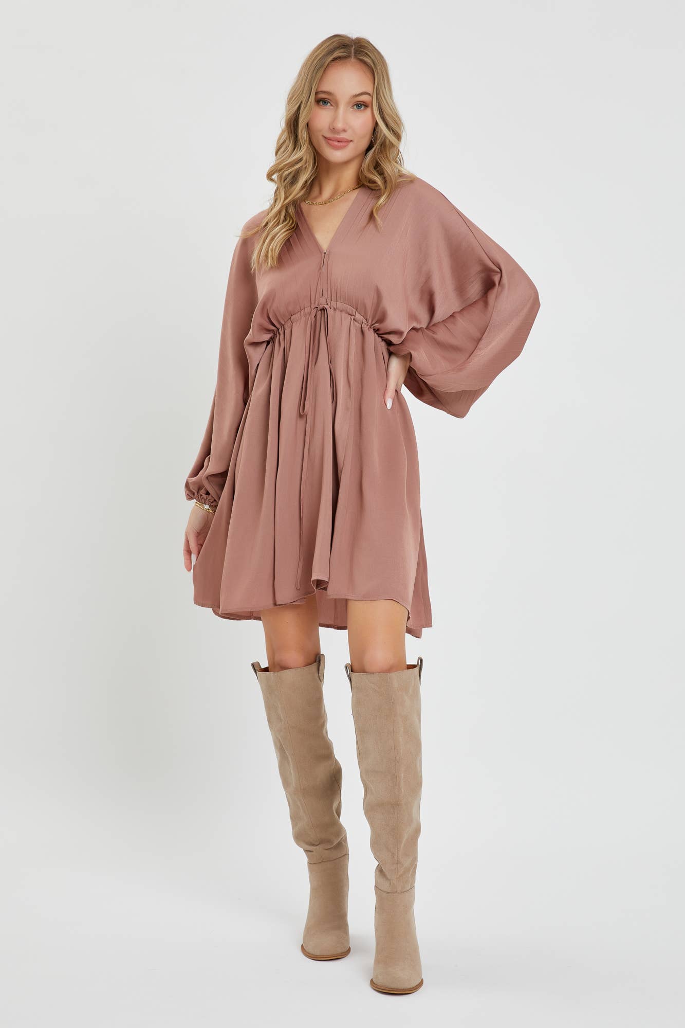 SATIN MINI DRESS