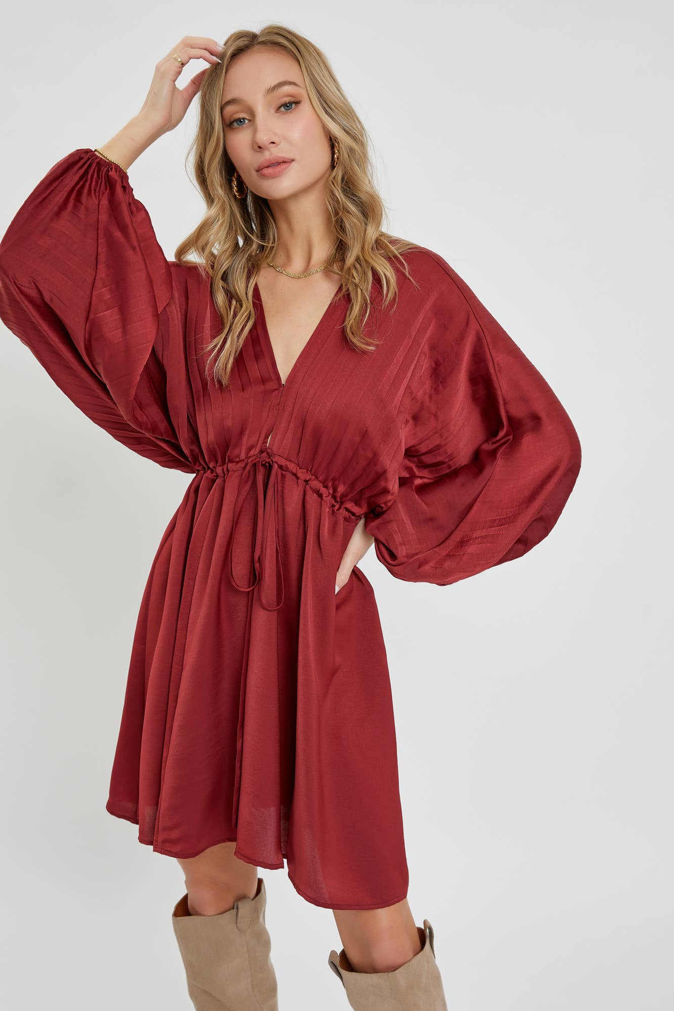 SATIN MINI DRESS
