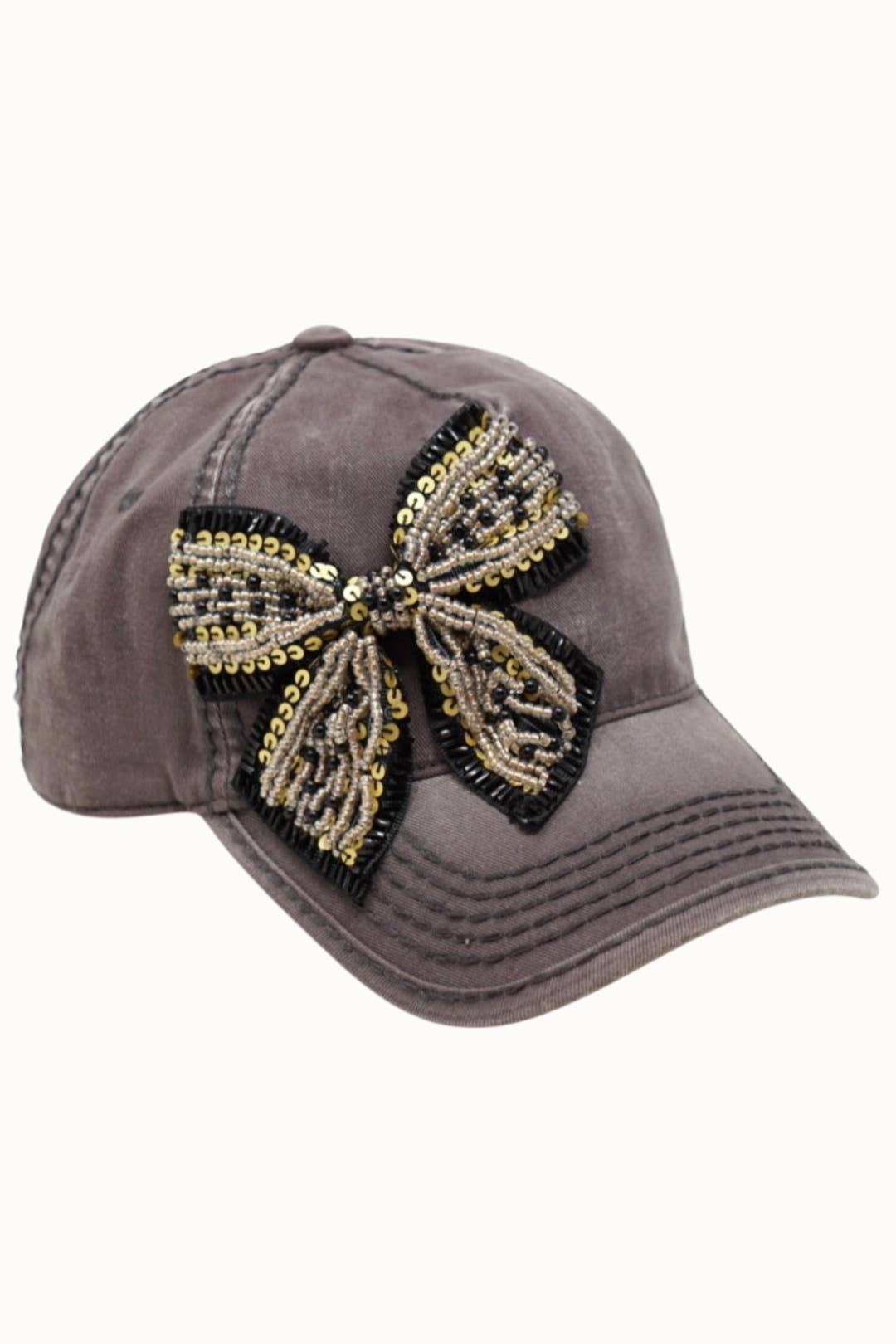 Bejeweled Bow red cap
