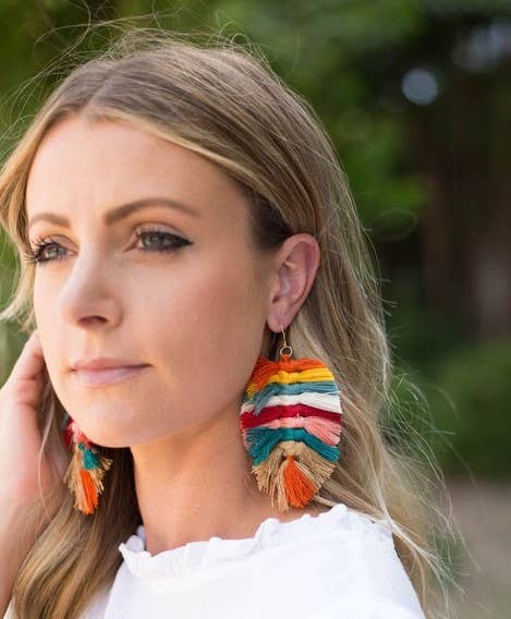 Earrings Macrame