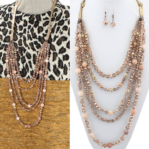 Crystal Beaded Necklaces