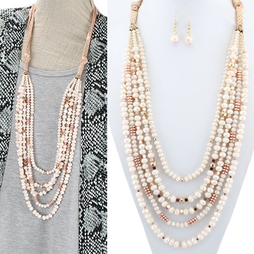 Crystal Beaded Necklaces