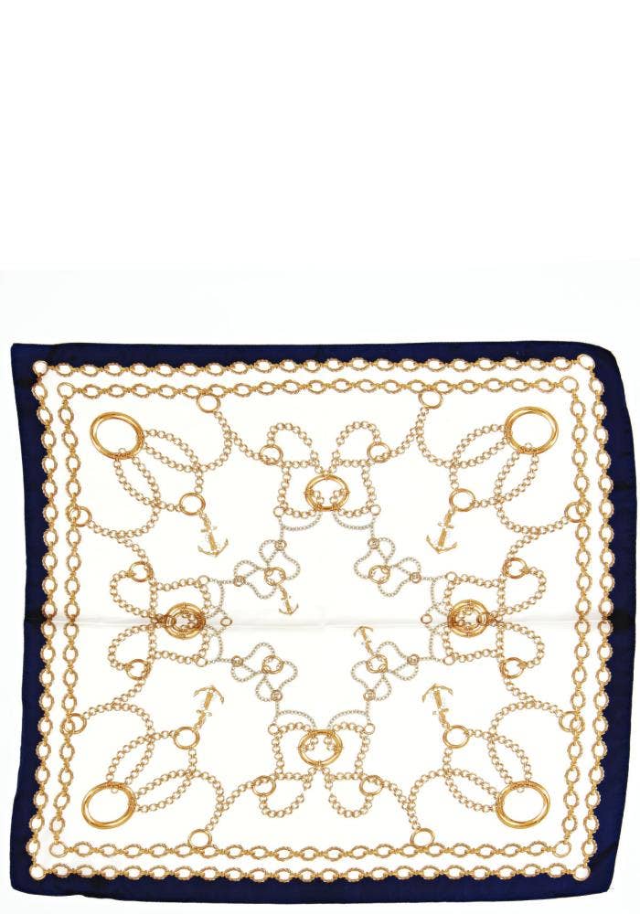 CHAIN PRINTED SILKY BANDANA