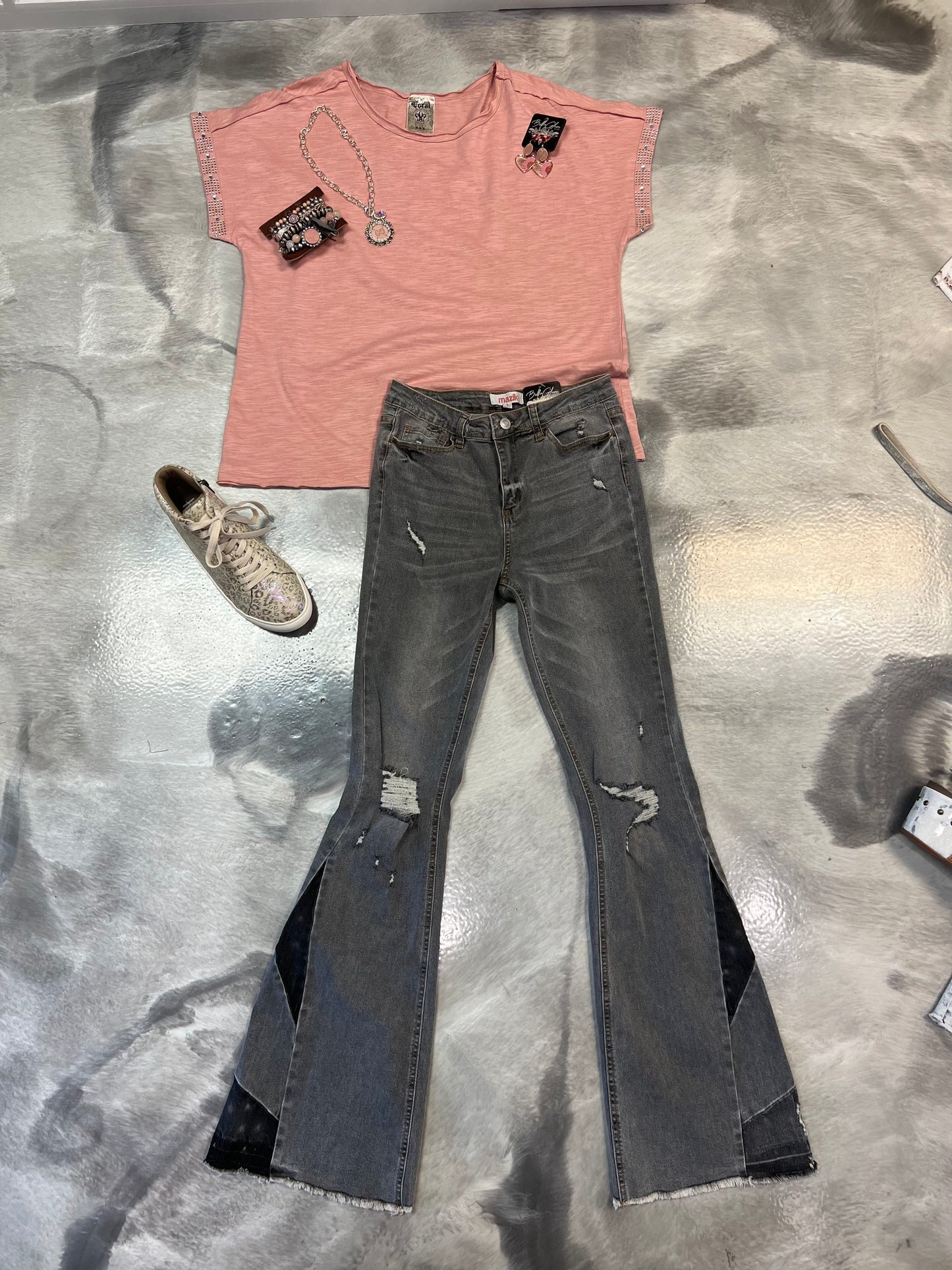 Vintage Grey Denim Jeans