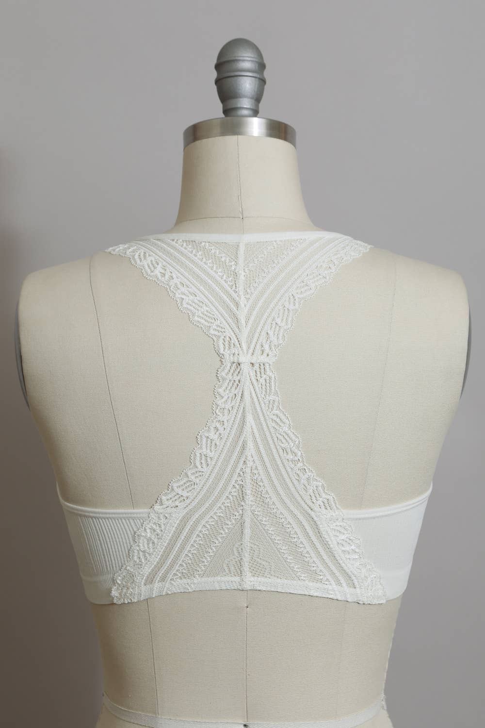 Seamless Front Lace Racerback Bralette IVY
