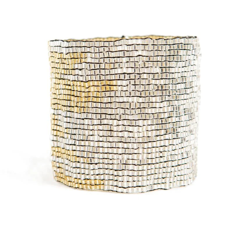 Silver and Gold Stretch Bracelet