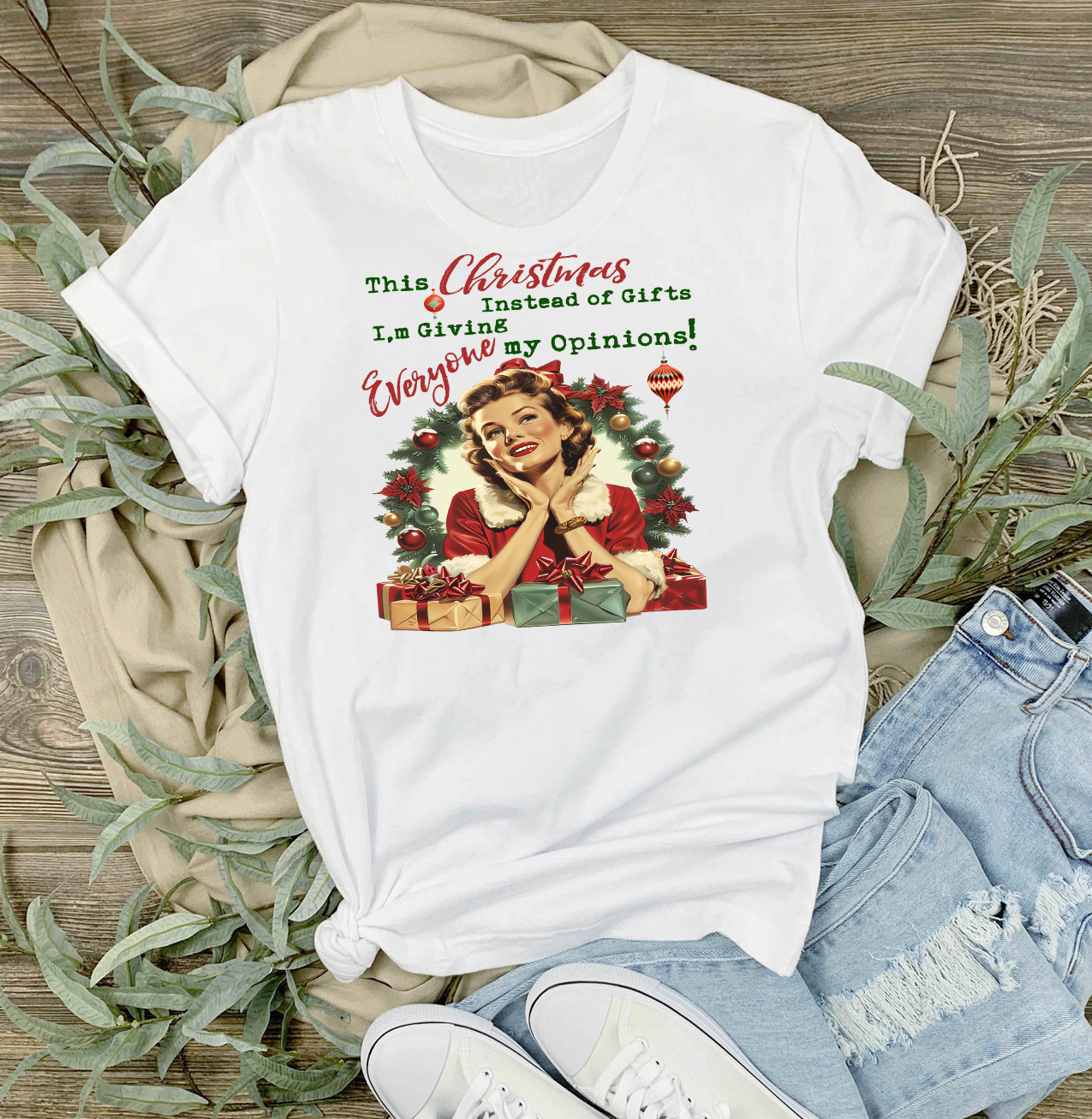Christmas Funny Gifts My Opinions T-Shirt