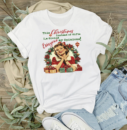 Christmas Funny Gifts My Opinions T-Shirt