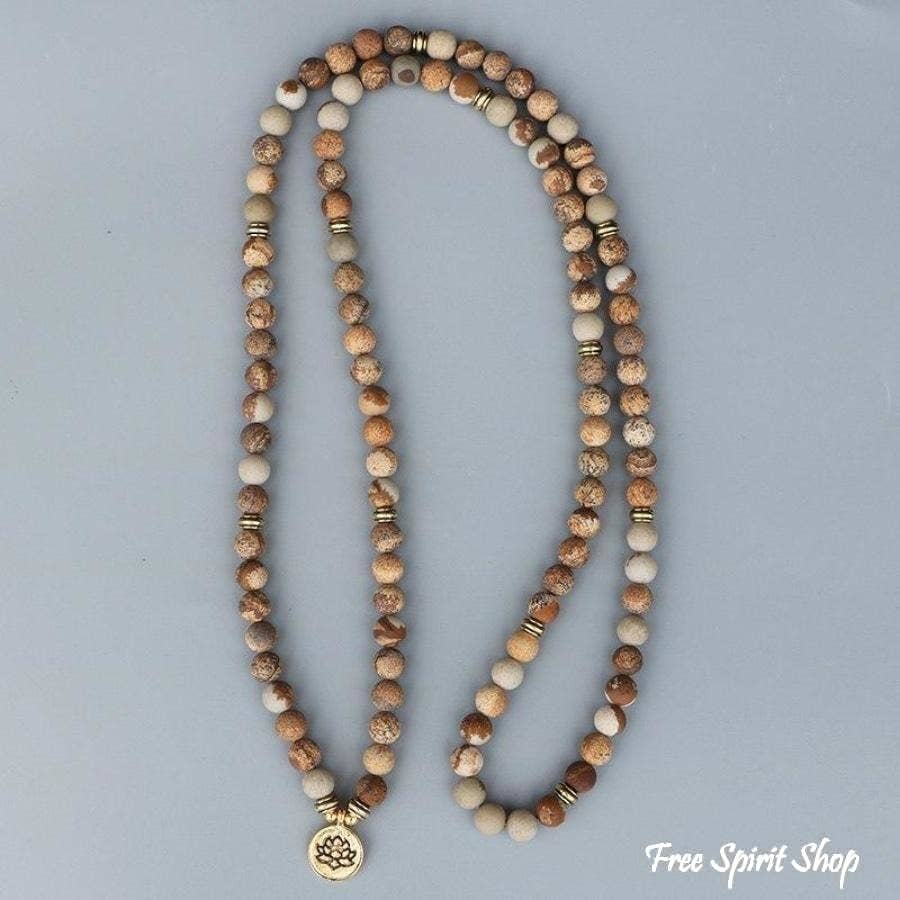 Jasper Mala Bead Bracelet
