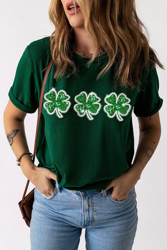 St. Patricks 3 Clover T Shirt