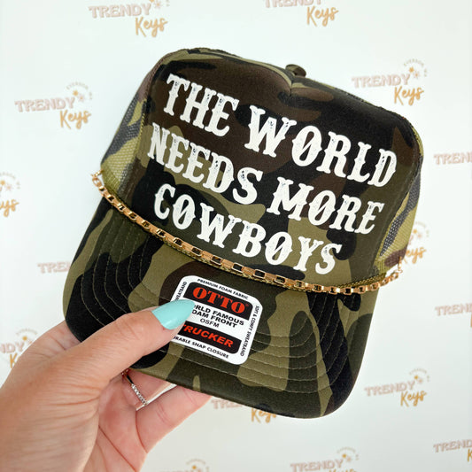 "The World Needs More Cowboys" Trucker Hat