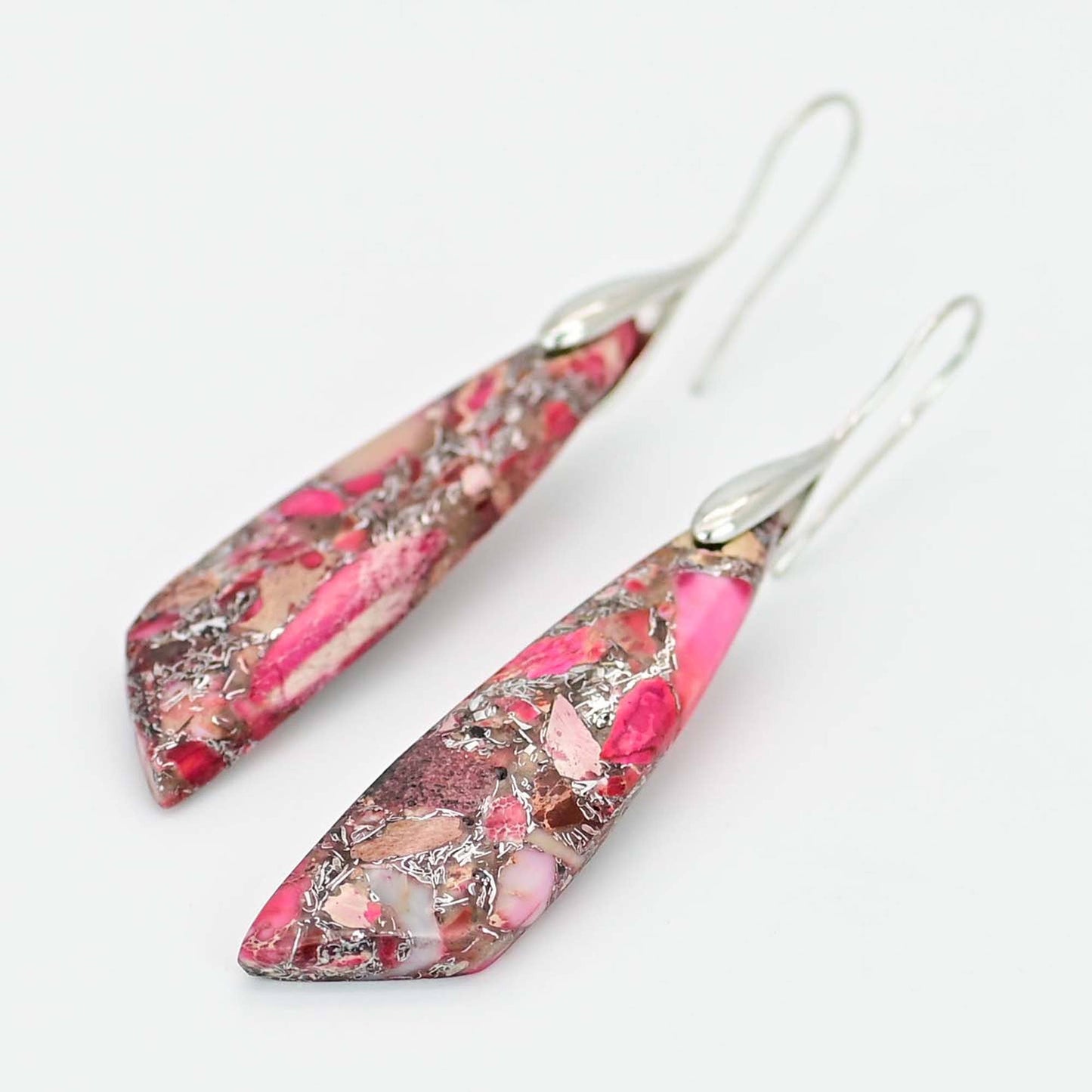 PInk/Red Regalite Earrings